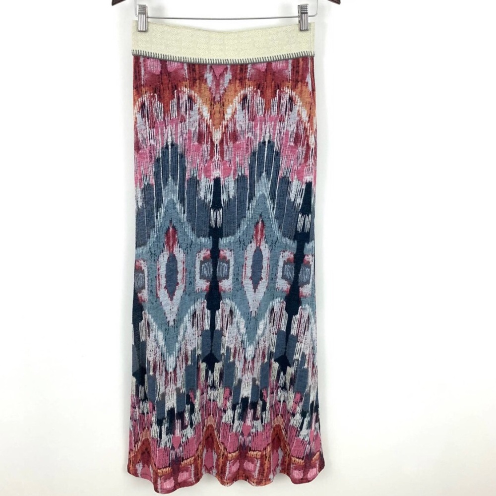 Vanessa & Virginia Maxi Skirt Eka Printed Boho Women Size Small